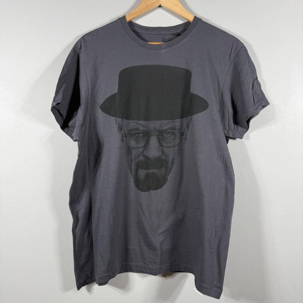 Faces Breaking Bad Heisenberg Graphic T-Shirt Gray Large